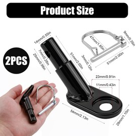 Coupling Bicycle Trailer, 1 Piece with Locking Pin Made of Alloy Steel, Trailer Hitch Bicycle Trailer Coupling Adapter Bicycle Trailer for Children's Trailer Dog Trailer E-Bike Compatible