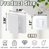 NPENGHUI 8 Pack Large Self Adhesive Clips Wall Tapestry Hanger