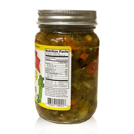 SOUTHSIDE SMITTI'S - ITALIAN STYLE GIARDINIERA - MEDIUM - 16 oz - Best Chicago Style Giardiniera Peppers - Original Southside Recipe