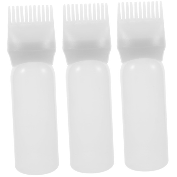 Baluue 3pcs Hair Oiling Applicator Comb Root Comb Applicator Bottle