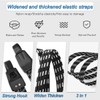 Tie Down Straps Bicycle Pannier Rack, Tensioning Rubber with Hooks,