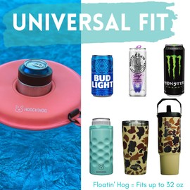 Hooch Hog Floating Cup Holder, Can Holder & Beer Holder - A Pool Drink Float That Won't Tip Over & is a Pool Must Haves 2025
