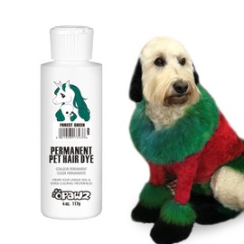 OPAWZ Permanent Dog Hair Dye, Pet Hair Dye Safely Used by Grooming Salons for a Decade, Pet Safe Dye Lasts Over 20 Washes, Bright Color for Dogs and Horses (Forest Green)