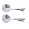 HANDLEZONE® Zena Lever On Round Rose Door Handles, Internal Passage