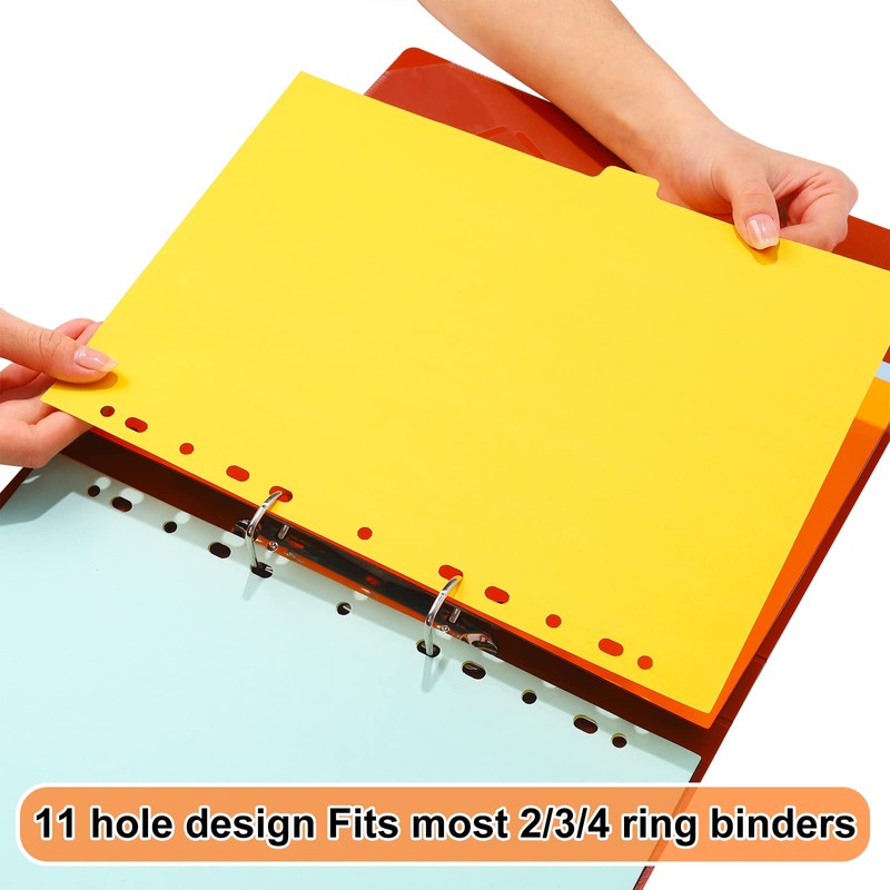 (Pack of 10) Folder Index Dividers A4 Folder Dividers 10