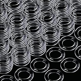 200PCS Clear Roman Blind Rings, 13mm Roman Blind Cord Rings Window Curtain Rings Plastic Roman Blind Curtain Rings Transparent Curtain Eyelet Rings Curtain Drapery Pole Rod Ring Shower Curtain O Rings