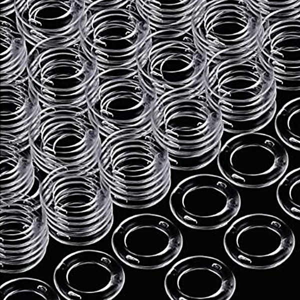 200PCS Clear Roman Blind Rings, 13mm Roman Blind Cord Rings Window Curtain Rings Plastic Roman Blind Curtain Rings Transparent Curtain Eyelet Rings Curtain Drapery Pole Rod Ring Shower Curtain O Rings
