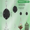 4 Pack Heavy Duty Retractable Plant Hangers, Adjustable Pull-Down Pulleys
