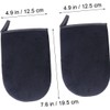 Guantes Autobronceadores Negros de Esponja, 2 Piezas Aplicación Uniforme y