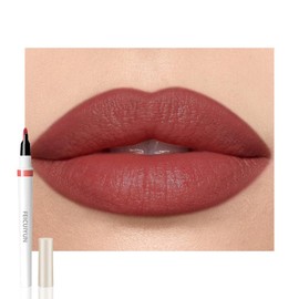 FeiCuiYun Matte Calligraphy Liquid Lip Liner Lipstick Pencil, Deep Red Long-Lasting Transfer-Proof Lip Stain, Lightweight Lipstick, Sheer Buildable Color, Fades to a Natural Wash of Colors