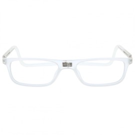 DIDINSKY Faraday Reading Glasses with Magnet and Blue Light Filter Graduated Reading Glasses for Men and Women with Anti-Glare Lenses (Smoke, 3, X, SQUARE)