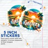 (2 Pack) Florida State Stickers - Sunset Palm Trees -
