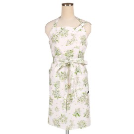 Style Decor Apron Women's Stylish Nordic Cute Cooking Gardening Apron Jasmine White Floral Pattern W3204400