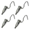 4 Pcs Picture Rail Hooks Wire Hooks Hanging Hardware Hooks