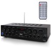 Pyle Wireless Bluetooth Home Audio Amplifier System-Upgraded 6 Channel 750