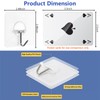 JINSHUNFA Adhesive Wall Hooks for Hanging Heavy Duty Towel Coat