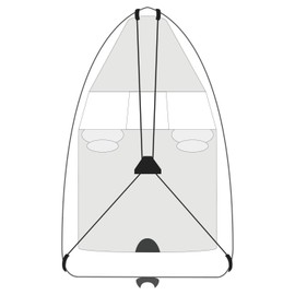 Budge BA-39 Black 27' Long Boat Cover Support System