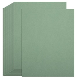 25 Sheets Sage Green Cardstock Paper, 300gsm/110lb Heavyweight Cover Cardstock Construction Blank Thick Paper for DIY Crafts Cards Making, Invitations, Scrapbook Supplies (8.5 x 11 Inch)