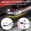 MOCNT 27mm Ratcheting Combination Wrench Flexible Head Ratchet Spanner Metric