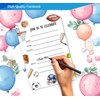 Sports Birthday Invitations for Boys, Football Basketball Baseball Birthday Party