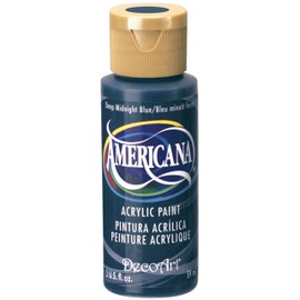 DecoArt Americana Acrylic Paint, 2-Ounce, Deep Midnight Blue