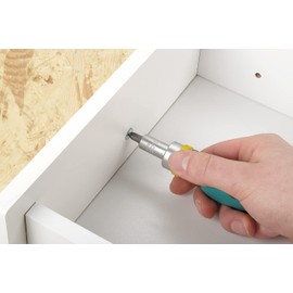 wolfcraft Miniature Hand Screwdriver With Ratchet Function I 1237000 I For fast screwing and unscrewing without having to change grip