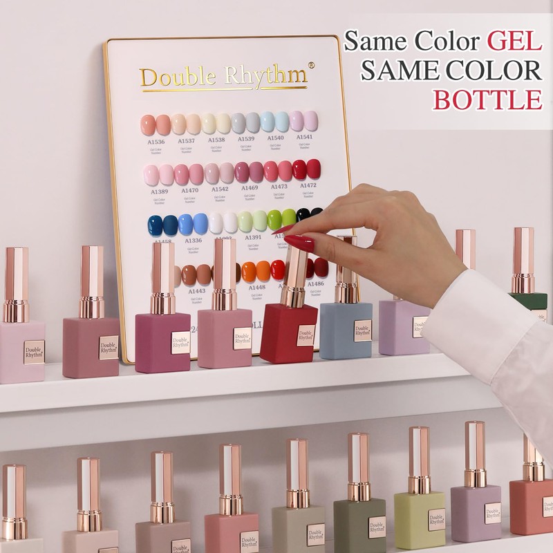 Double Rhythm 28Pcs 0.5Oz Gel Nail Polish Set Same Color