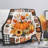 Fall Throw Blanket Soft Cozy Warm Plush Fluffy Fuzzy Fleece