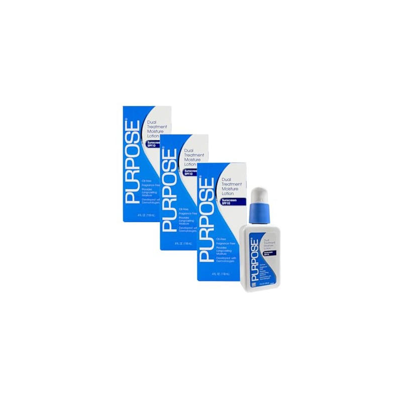 Tratamiento doble hidratante Purpose, de SPF 10 y 4 onzas,