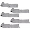Pro Trucking Products 5 Pack of 022-00975 Trailer Swing Door 4 Hole Wabash Style Aluminum Hinges