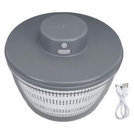 Vegetable Washing Machine Efficient Reliable Multifunctional Durable Fruit Spinner Dryer for Home Kitchen Gray