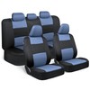 BDK PolyPro Car Seat Covers Full Set in Blue Gray