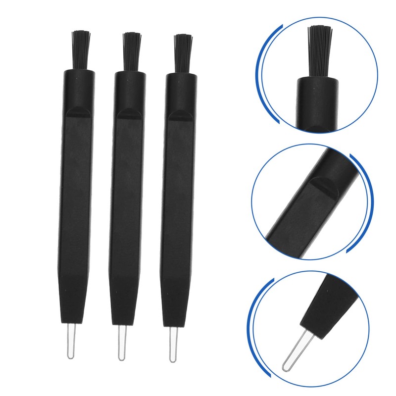Beavorty Hearing Aid Cleaning Brush Kit 5pcs U-Shaped Hook Nylon