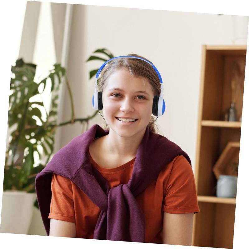 Gatuida 1pc Foldable Boy Girl Headphone Ear Stereo Music Headset