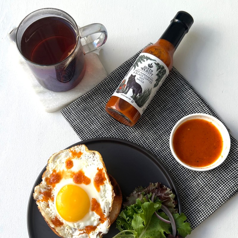 Queen Majesty Red Habanero & Black Coffee Hot Sauce, 5