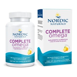 Nordic Naturals Suplemento Complete Omega 565mg, 60 Cápsulas sabor Limón