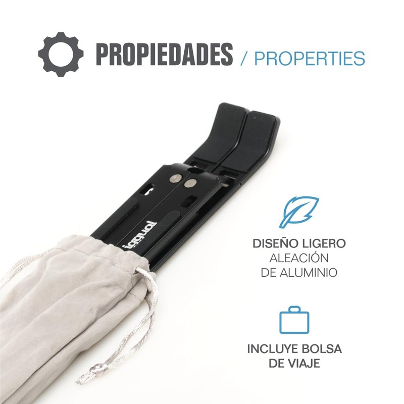 IGGUAL SOPORTE PORTÁTIL PLEGABLE Aluminium 17