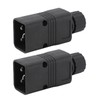 2pcs IEC320 C20 Power Socket Adapter Receptacle Connector Copper PVC