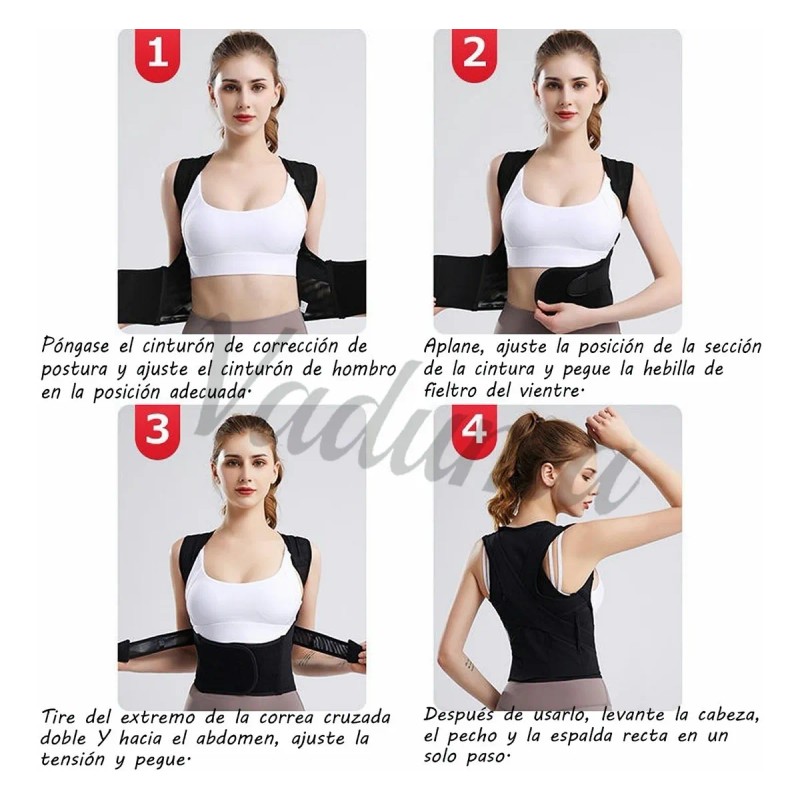 Faja Ajustables De Corrección De La Postura De La Joroba