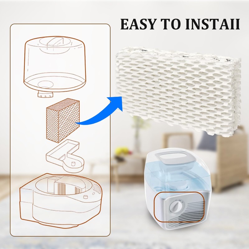 8 Pack Wf813 Eqwf813 Humidifier Filters Compatible with Equate Eqwf813