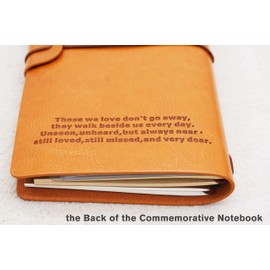 Friend Memorial Remembrance Gift-Bereavement Gift-Refillable Travel Photo Diary Journal-Those We Love Don't Go Away-Letters to My Friend in Heaven,In Loving Memory-Sympathy Gifts for Loss of Friend