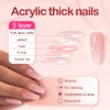 Yivaiks Bling Coffin Press on Nails Medium Fake Nails Tips