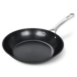 Carbon Steel Frying Pan 12" - Pre-Seasoned Carbon Steel Skillet, Lightweight, Natural Non-Stick, Induction Compatible