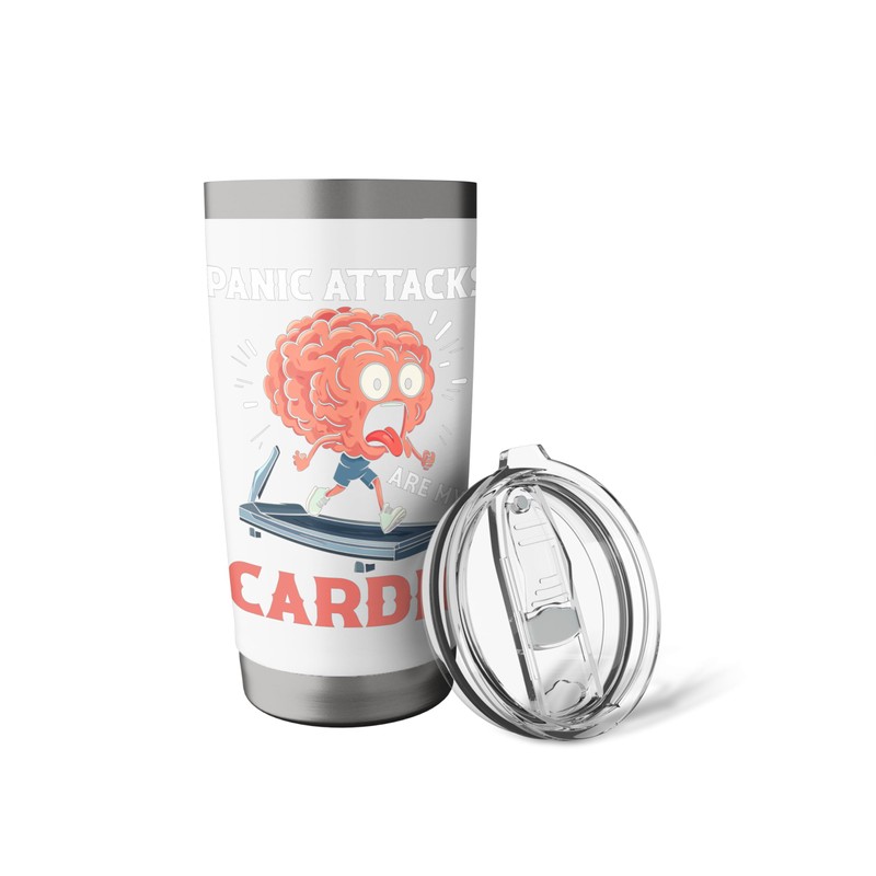 Panic Attacks are My Cardio Funny Anxiety Stainless Steel Insulated
