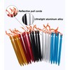 HIKEMAN 20 Pack Tent Pegs Aluminium Alloy Tent Stakes with