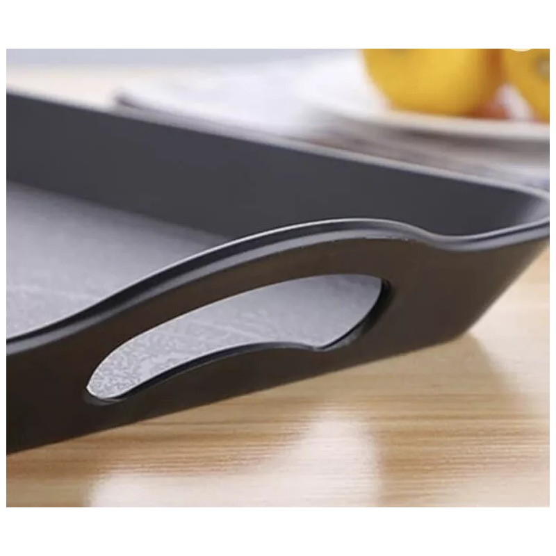 Plastic Tray with Handles, 3 Pack Plastic Tray with Handles