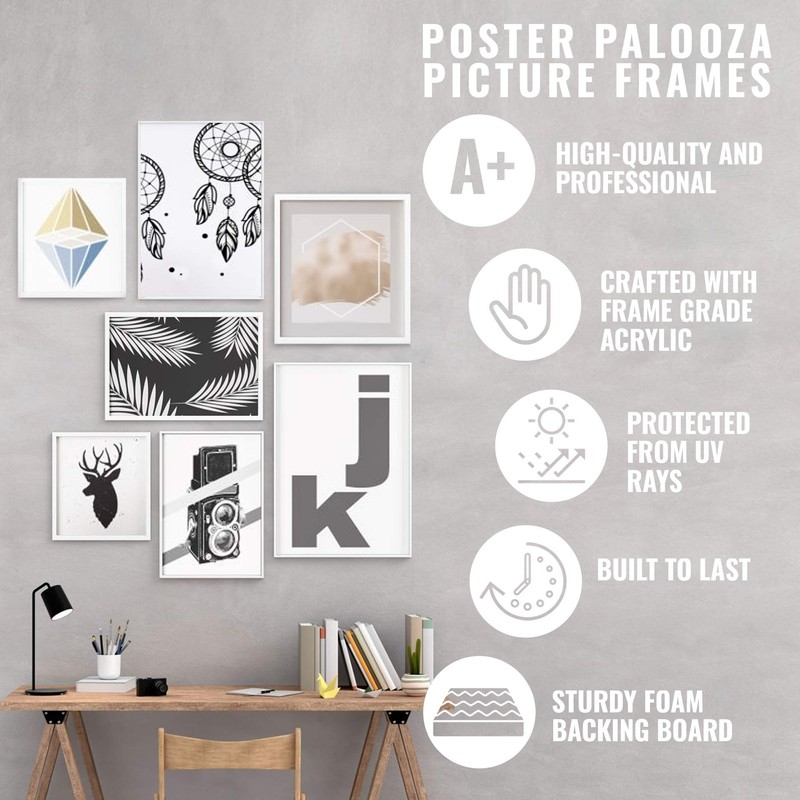 Poster Palooza 10x12 Picture Frame Easel Back Stand