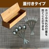 Felimoa Bamboo Cutlery Case Chopstick Holder with Lid for Shops
