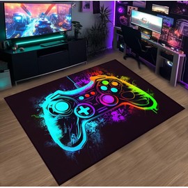 Gaming Rug for Boys' Esports Game Room - Gamer Carpet for Bedroom and Living Room - 60x40 inches