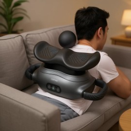 Costway Electric Back Massager 3 Heads 3 Modes USB Rechargeable Lithium BatteryColor: as picture